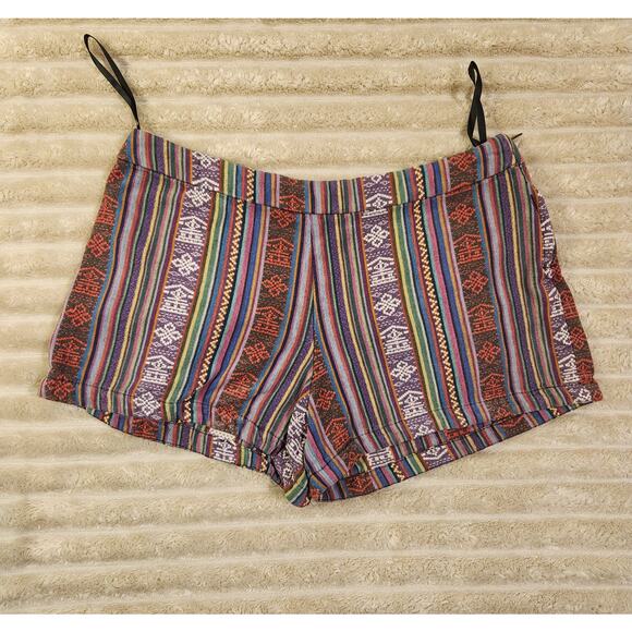 Free People Pants - Free‎ People Festival Stripe Woven Shorts Size 0